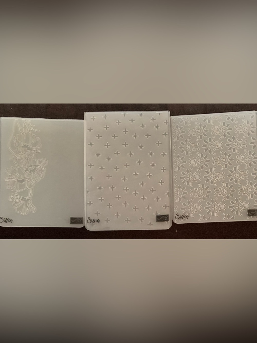 Stamp’in Up Embossing Folder Trio - Floral & Patterns. New without packaging